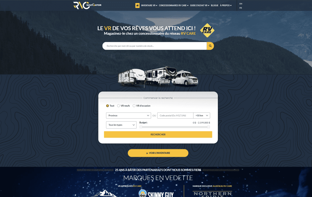 RVC Navigator : Votre place de marché de confiance pour l'achat de VR au Canada