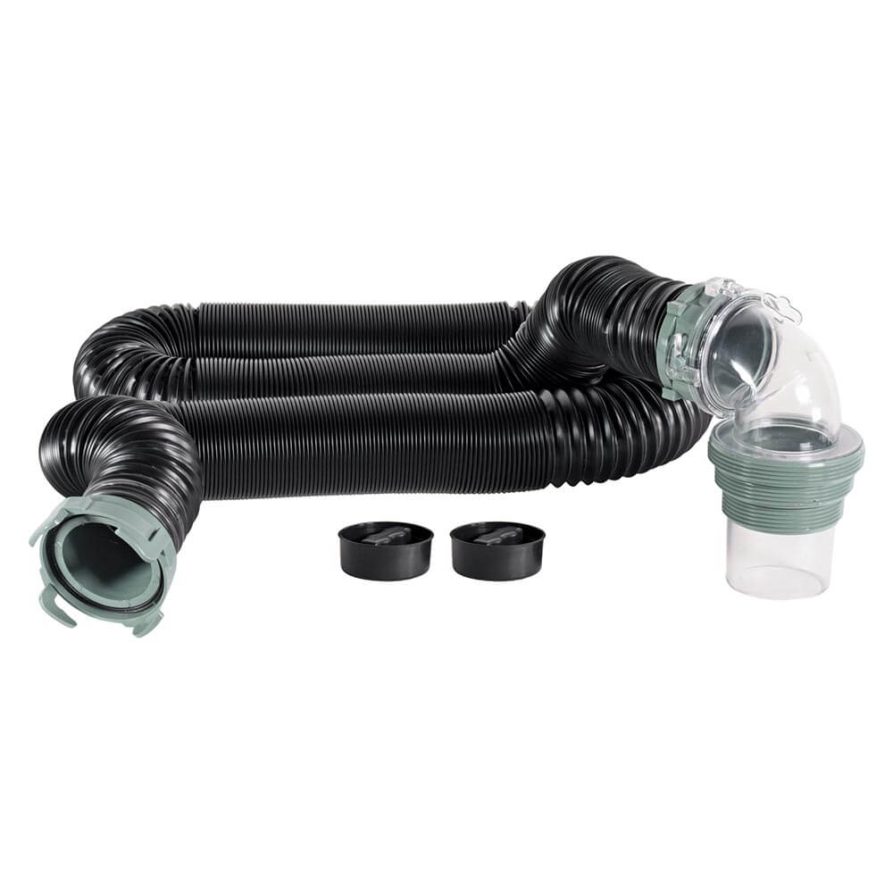 Duraflex Vortex Sewer Hose Kit – 15 Feet (Black)