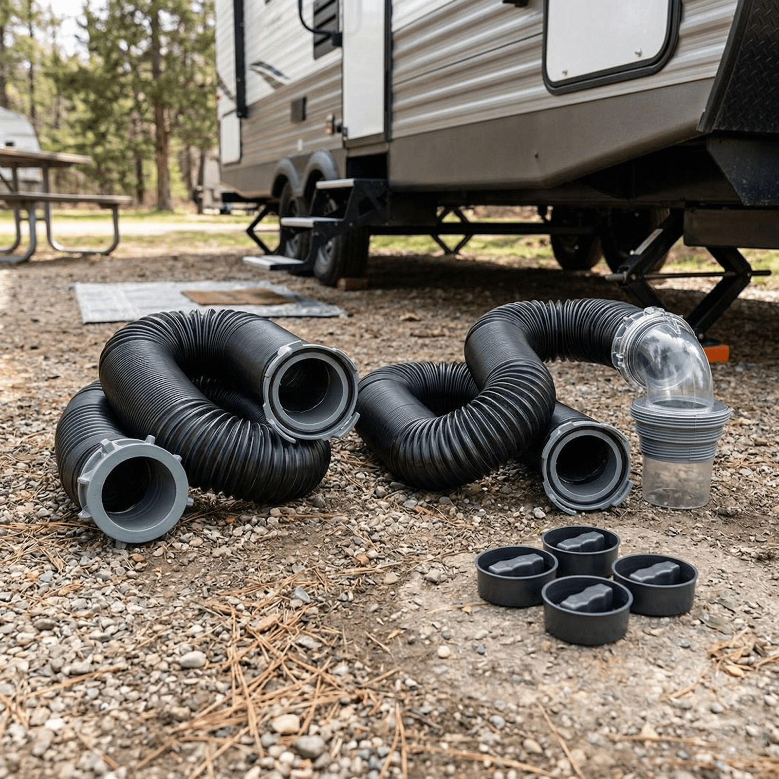 Ensemble de tuyaux d’évacuation Le Choix du Campeur Conçu pour les tâches qui comptent